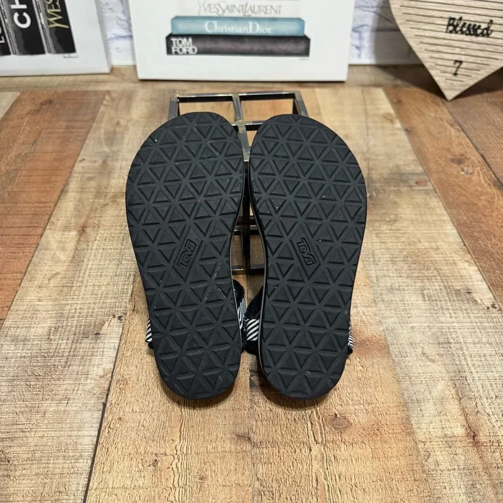 Teva Flatform Universal Original Candy Stripe Black